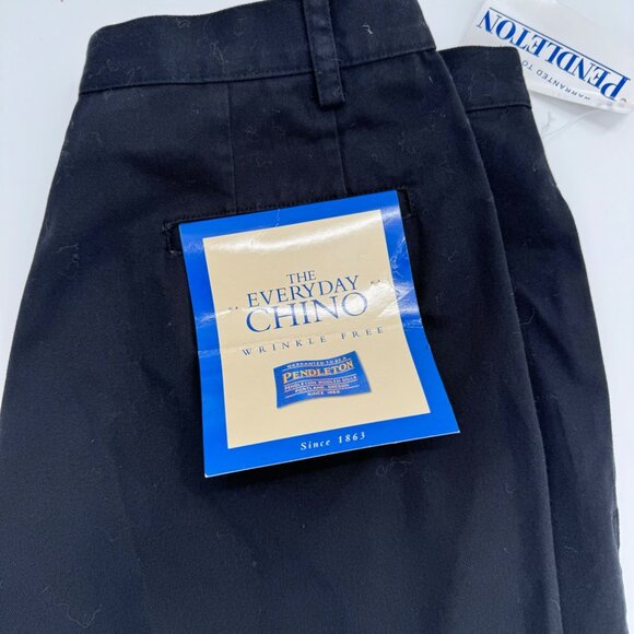 NWT Pendleton Womens Wrinkle-Free Black Chino Pants Size 12 Cotton - Picture 4 of 10